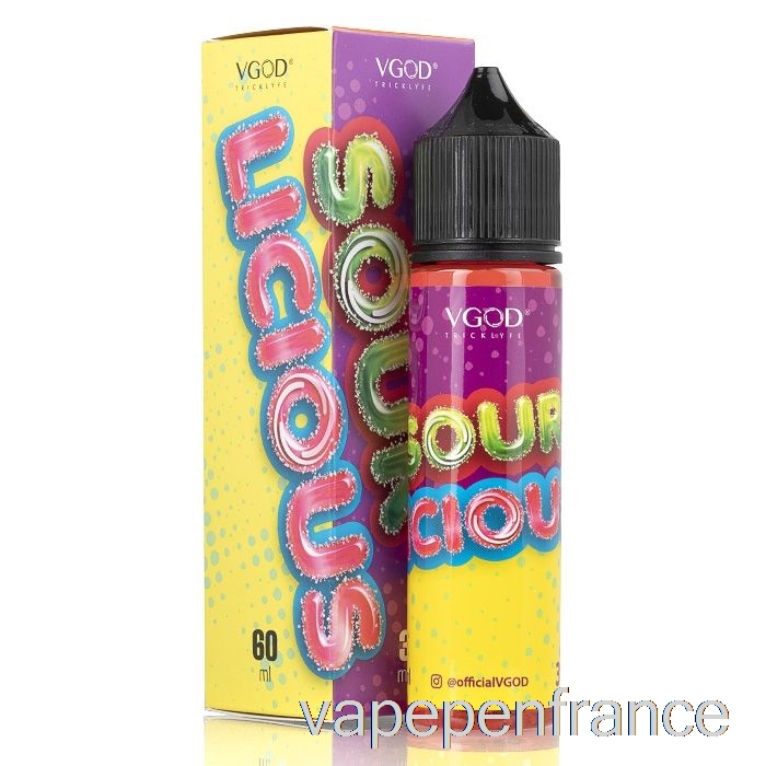 Sourlicious - E-liquide Vgod - Stylo Vape 60ml 3mg